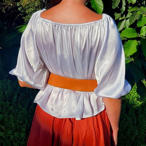 Silky Chemise Blouse Renaissance Festival Shirt Ren Faire Etsy