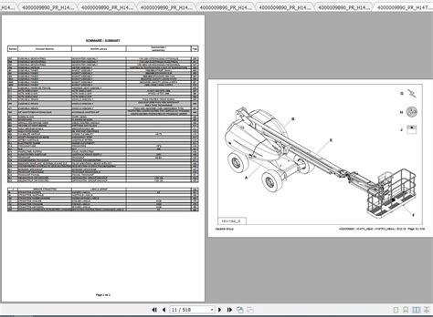 Haulotte Articulated Boom Lift H Tx H Tpx Parts Manual