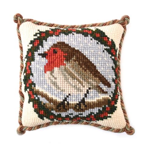 Robin Mini Needlepoint Kit Elizabeth Bradley Design Elizabeth