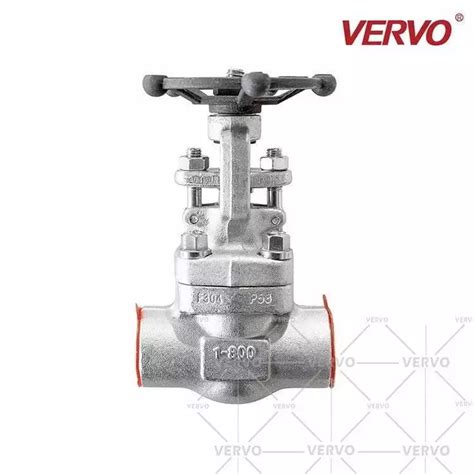 ASTM A182 F304 BB Gate Valve API 602 1 Inch 800 LB SW Vervo