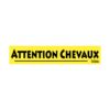 Autocollant Attention Chevaux Pour Van Boxprotec