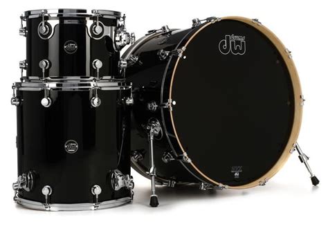 Dw Performance Series 3 Piece Shell Pack Gloss Black Finishply 14 X24 Sweetwater