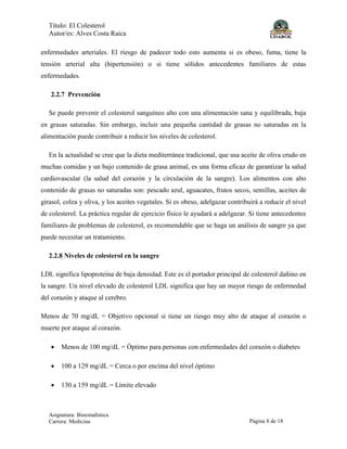 Colesterol Bioestadistica Pdf