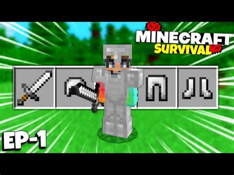 Best Start Ever Minecraft PE Survival Series Ep 1 Making Iron