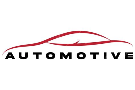 Premium Vector | A red car logo that says automotive - automotive car ...