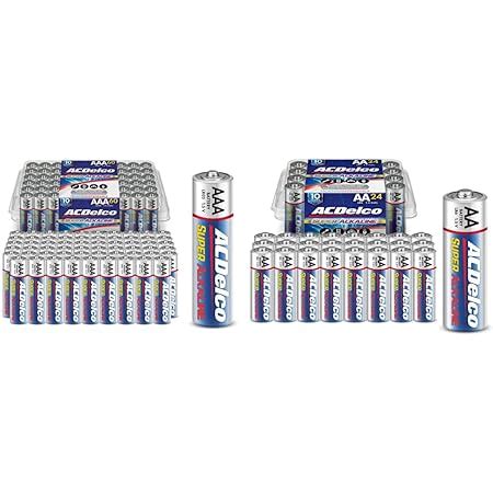 Amazon Acdelco Count Aaa Batteries Maximum Power Super