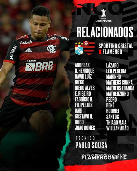 Flamengo On Twitter Confira Os Relacionados Para A Partida Contra O