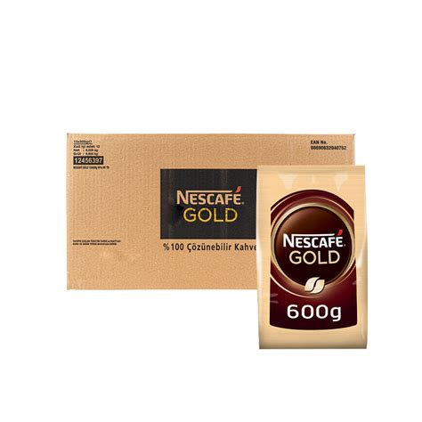 Nescafe Gold Çözünebilir Kahve 600 gr Ekonomik Paket 10 Adet