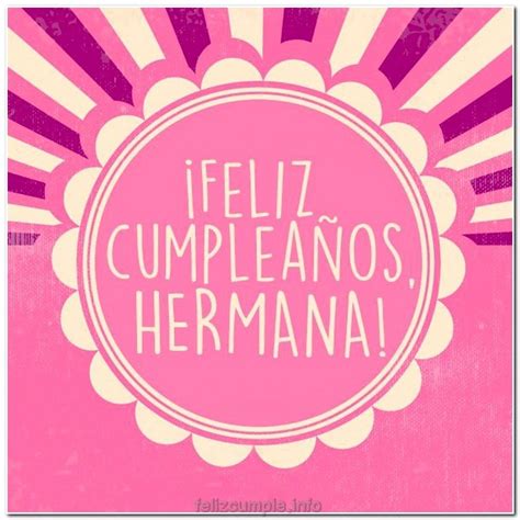 Feliz Cumpleanos Hermana Poemas