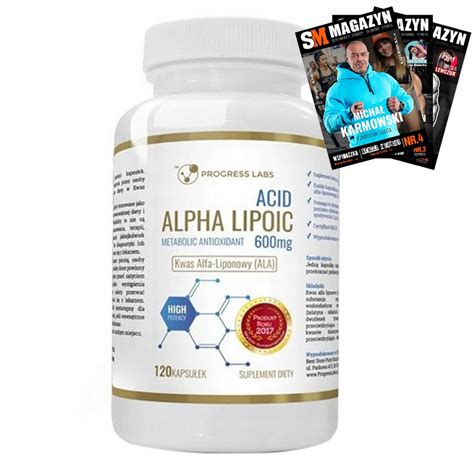 Progress Labs Alpha Lipoic Acid Kwas Alfa Liponowy Ala Dla Wegan