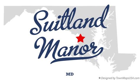 Map of Suitland Manor, MD, Maryland