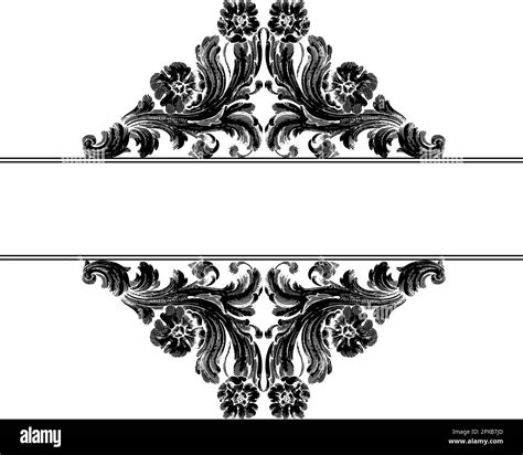 Vector Baroque Of Vintage Elements For Design Baroque Scroll As