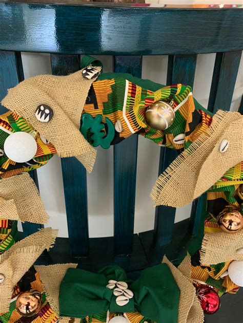 African Wreaths African Christmas Wreath Kwanzaa Kwanzaa Etsy