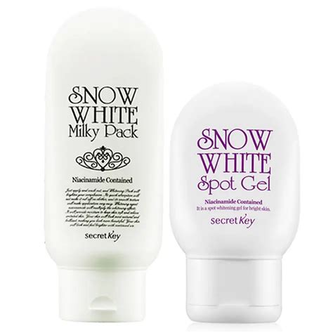 SECRET KEY Snow White Milky Pack 200ml + Snow White Spot Gel 65g Face ...