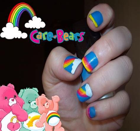 Care Bears Nail Art Bears Nails Fun Nails Cool Nail Art