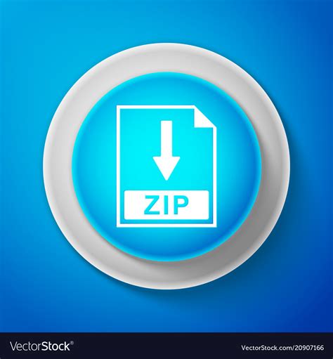 zip file document icon  button sign vector image