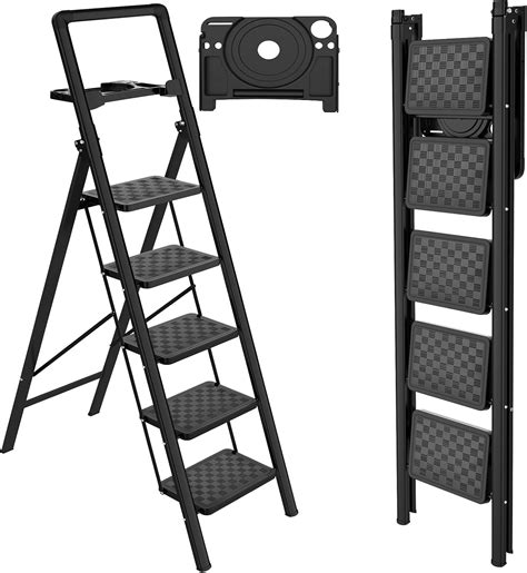 Hbtower Step Ladder Step Ladder Folding Step Stool With Tool