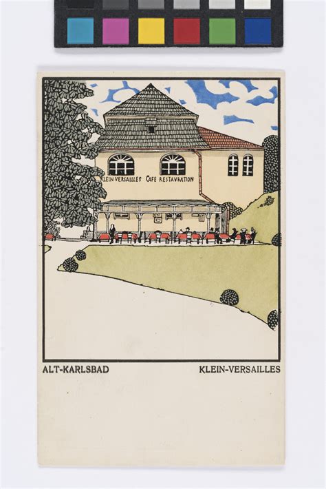 Postkarte Der Wiener Werkst Tte Nr Alt Karlsbad Klein Versailles