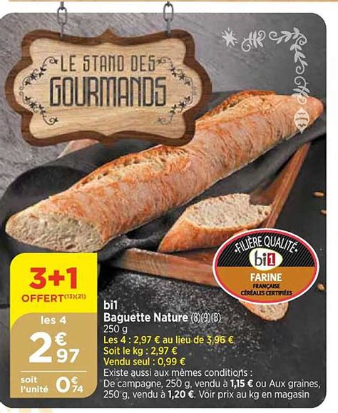 Promo Bi Baguette Nature Chez Atac Icatalogue Fr