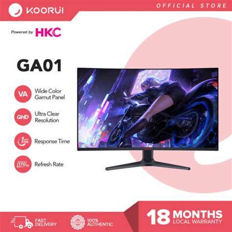 Koorui GA01 32" 170Hz 1Ms 2K Curved Gaming Monitor – Koorui Monitors ...