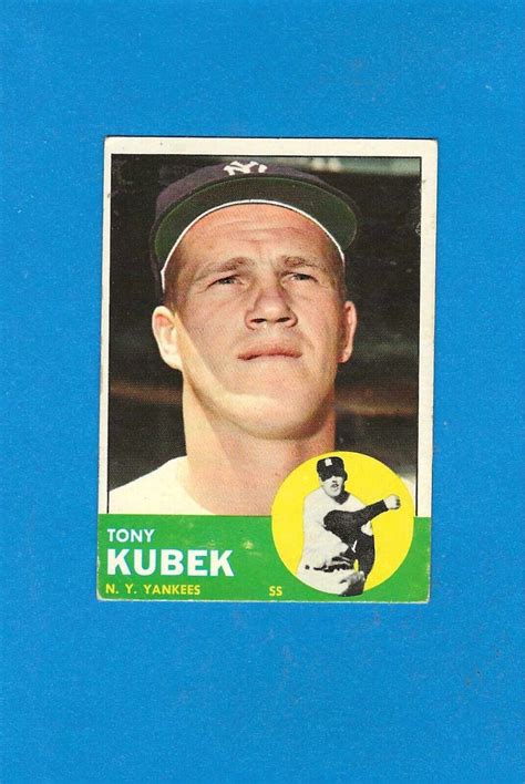 Topps Tony Kubek New York Yankees Vg Ebay