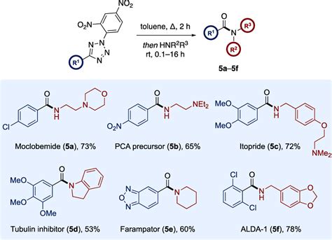 Functionalized Tetrazoles As Latent Active Esters In The Synthesis Of