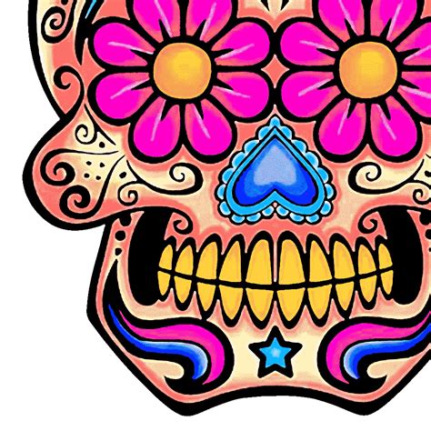 Sugar Skull T Shirt For Day Of The Dead And Halloween Fashion Etsy