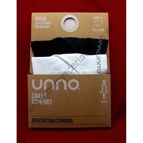 Pack 2 Bragas UNNO Sin Costuras Tipo Bikini S M
