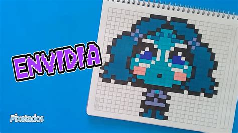 COMO DIBUJAR A ENVIDIA DE INTENSAMENTE 2 EN PIXEL ART PIXELADOS YouTube