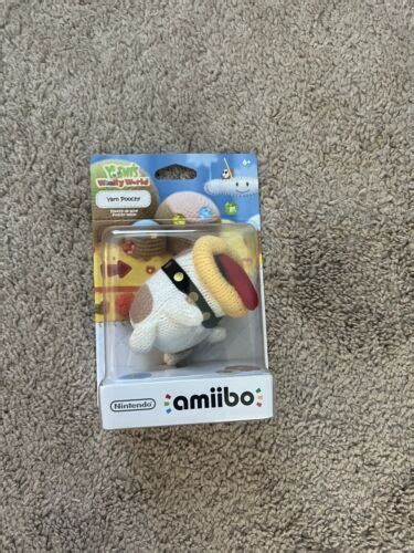 Yarn Poochy Nintendo Amiibo Yoshi S Woolly World Series Brand New