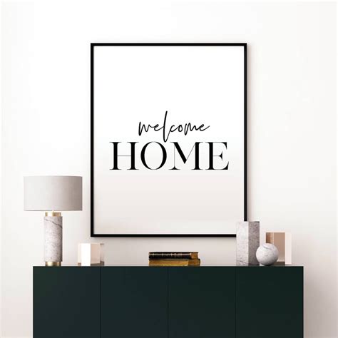 Welcome Home Printable, Welcome Home Sign, Home Decor, Housewarming ...