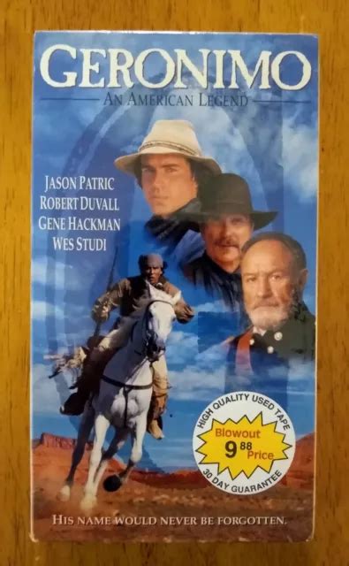 Geronimo An American Legend Vhs 1994 Jason Patric Robert Duvall Gene