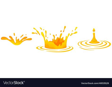 Water And Juice Splash Liquide Fresh Juice Vector Image