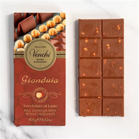 Milk Gianduia And Hazelnut Italian Chocolate Bar Igourmet