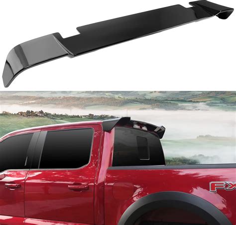 Amazon Rear Truck Cab Spoiler For Ford F Black