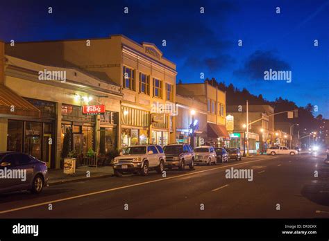 Commercial Street Downtown Astoria Oregon Usa Stock Photo Alamy