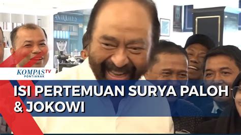 Surya Paloh Buka Suara Bertemu Jokowi Presiden Tanya Nama Bacawapres