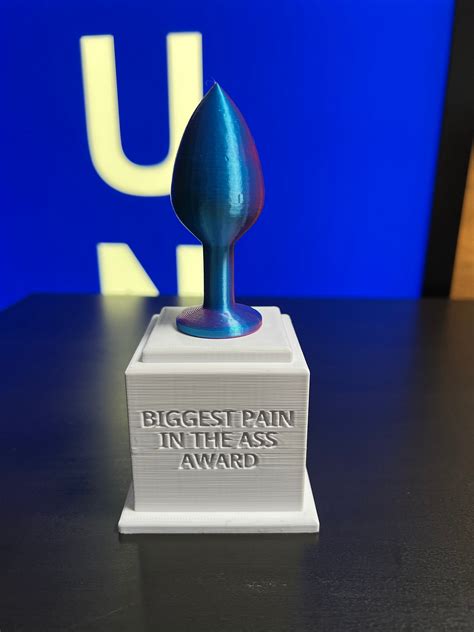 Valentines Biggest Pain In The Ass Award Trophy Funny Adult Gift Co Worker Novelty Office