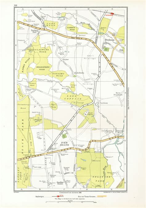 South Bucks Iver Heath Denham Uxbridge Tatling End Bakers Wood 1933