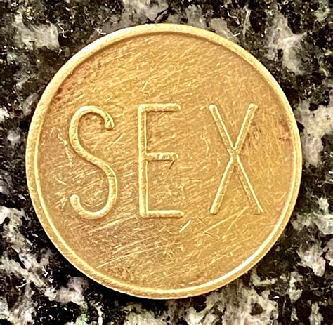 Vintage SEX Coin Adult Peep Show Token Etsy