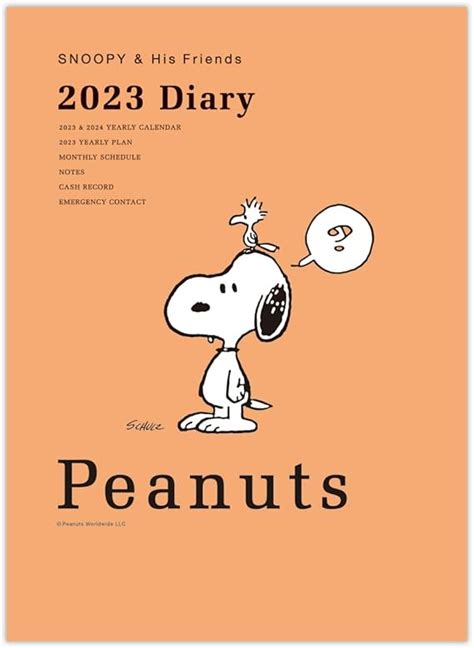 Hallmark 804 879 Snoopy Planner 2023 A5 Monthly Snoopy And Woodstock Starts