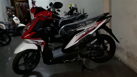 Tampilan Stripping Baru Honda Beat Sporty Cbs Iss 2018 Fancy Red White