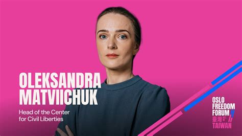 Oleksandra Matviichuk On The Frontlines Of Freedom Youtube