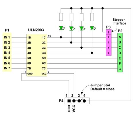 ماژول درایور استپر موتور ULN2003 با تراشه SMD