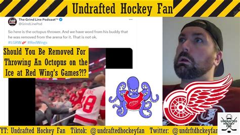 OCTOPUS ON THE ICE Detroit Red Wings Fan Kicked Out For Throwing An