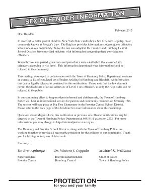 Fillable Online SEX OFFENDER INFORMATIONRMATION SEX OFFENDER INFO Fax Email Print PdfFiller