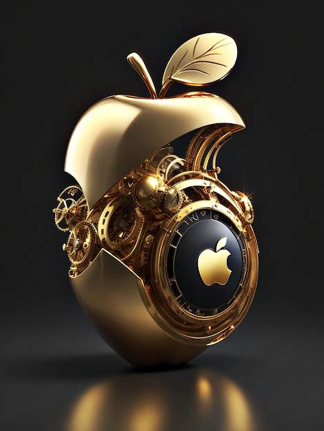 Wallpaper Logo Apple Gold