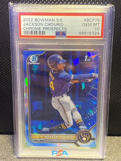 Jackson Chourio Bowman Sapphire Edition Bcp Chrome Prospects