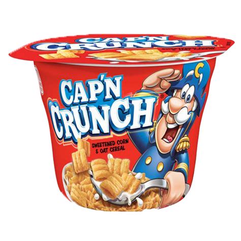 Cap N Crunch Berries Sweetened Corn Oat Cereal Cup 1 3oz Delivered