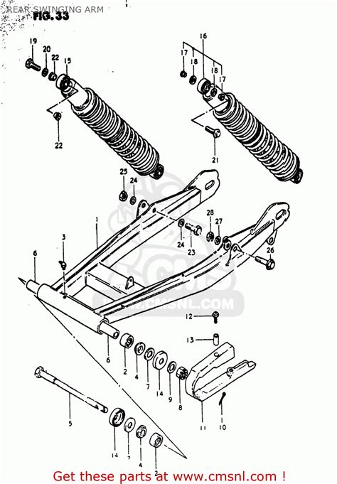 Suzuki Pe X Usa E Rear Swinging Arm Buy Original Rear